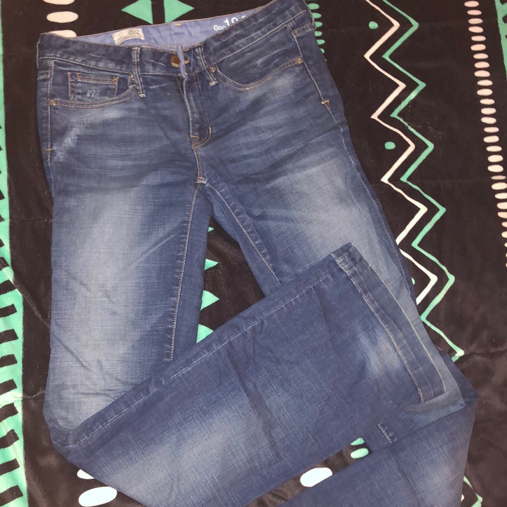 Gap flared blue jeans